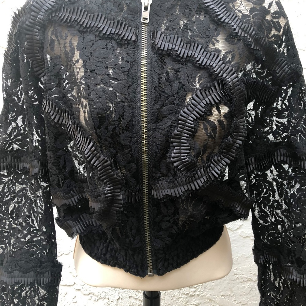 Black Lace Sheer Jacket